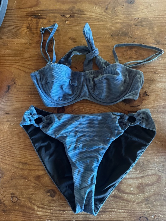 Change of Scenery Other - Change of Scenery Textured Blue Sparkle Bikini